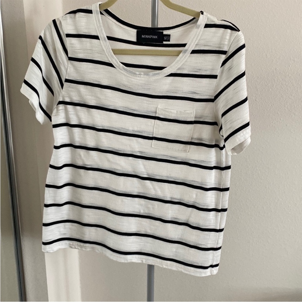 MINKPINK striped t-shirt